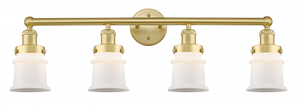 Canton - 4 Light - 32 inch - Satin Gold - Bath Vanity Light