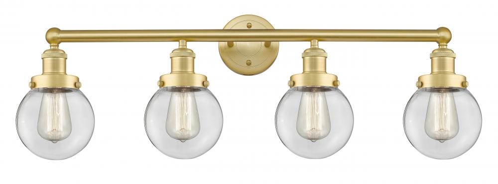 Beacon - 4 Light - 33 inch - Satin Gold - Bath Vanity Light
