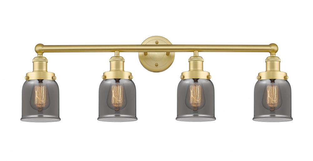 Bell - 4 Light - 32 inch - Satin Gold - Bath Vanity Light