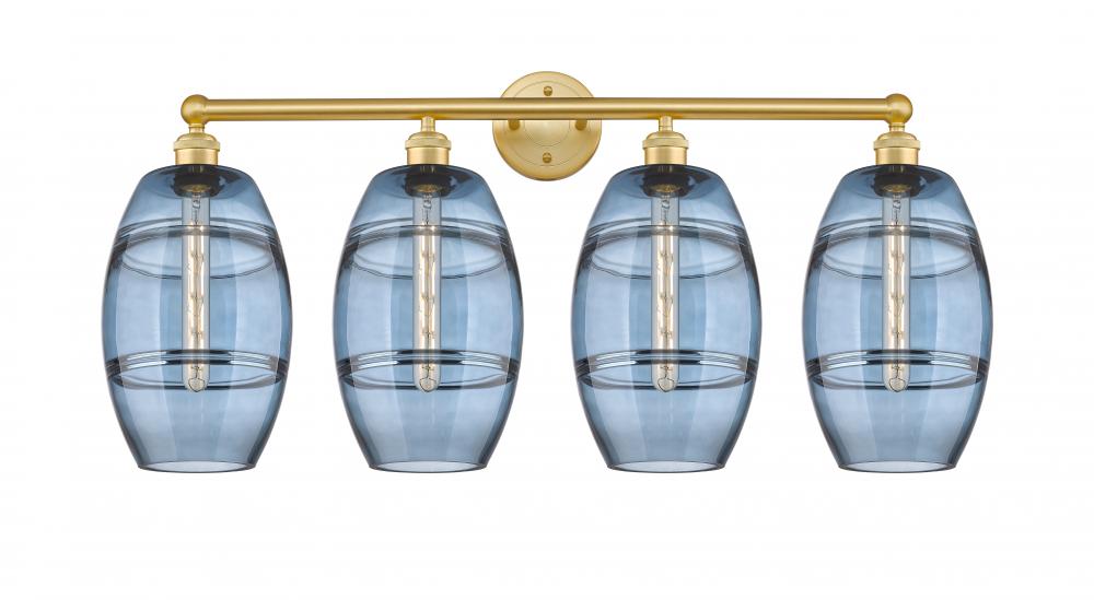 Vaz - 4 Light - 35 inch - Satin Gold - Bath Vanity Light