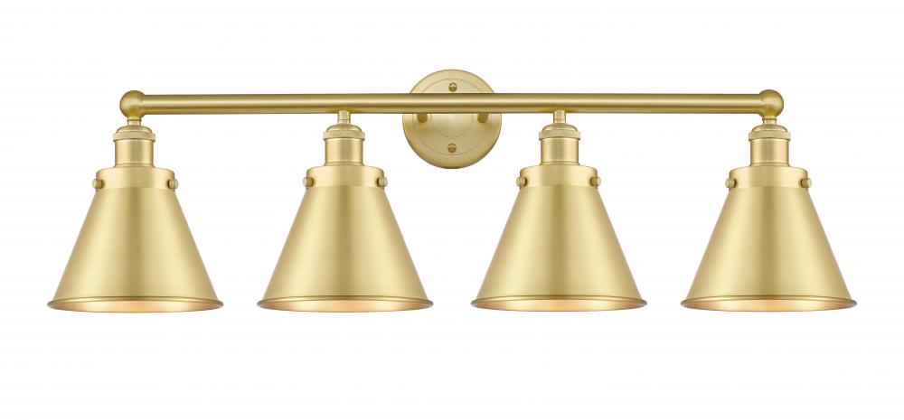 Appalachian - 4 Light - 35 inch - Satin Gold - Bath Vanity Light