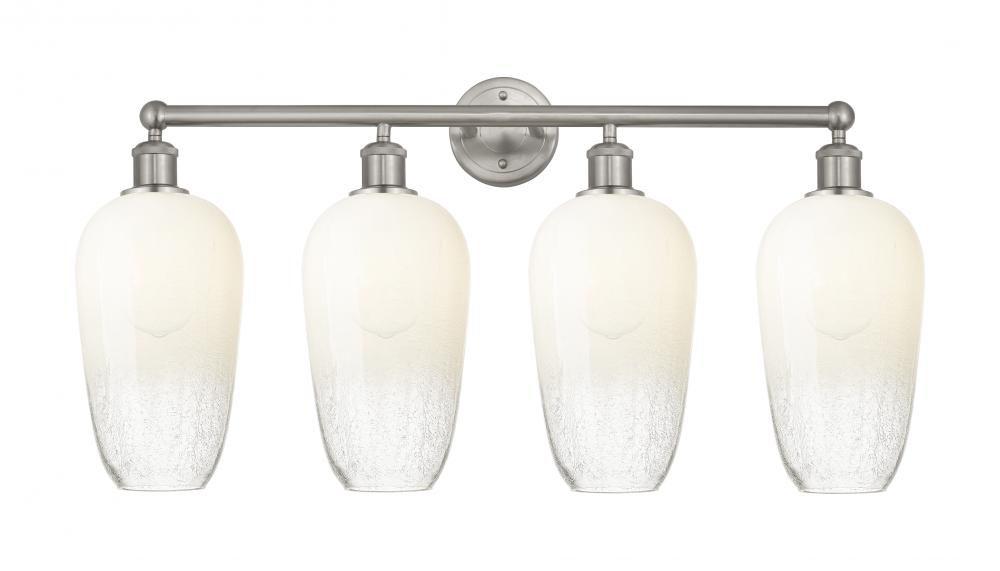 Brookhaven Flute - 4 Light - 34 inch - Brushed Satin Nickel - Bath Vanity Light