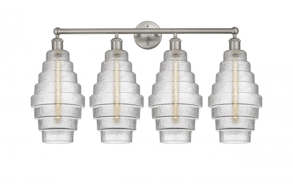 Cascade - 4 Light - 35 inch - Satin Nickel - Bath Vanity Light