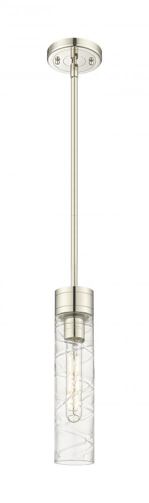 Boreas - 1 Light - 3 inch - Polished Nickel - Stem Hung - Mini Pendant