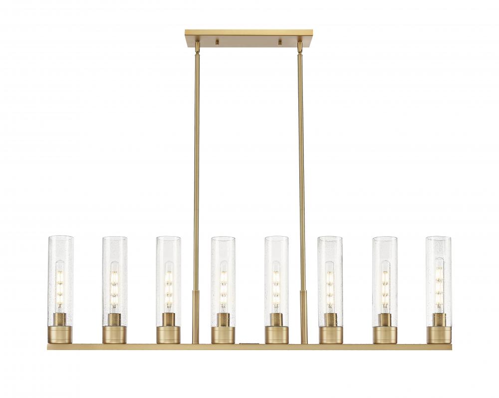 Boreas - 8 Light - 48 inch - Brushed Brass - Linear Pendant