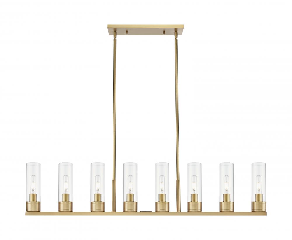 Boreas - 8 Light - 48 inch - Brushed Brass - Linear Pendant