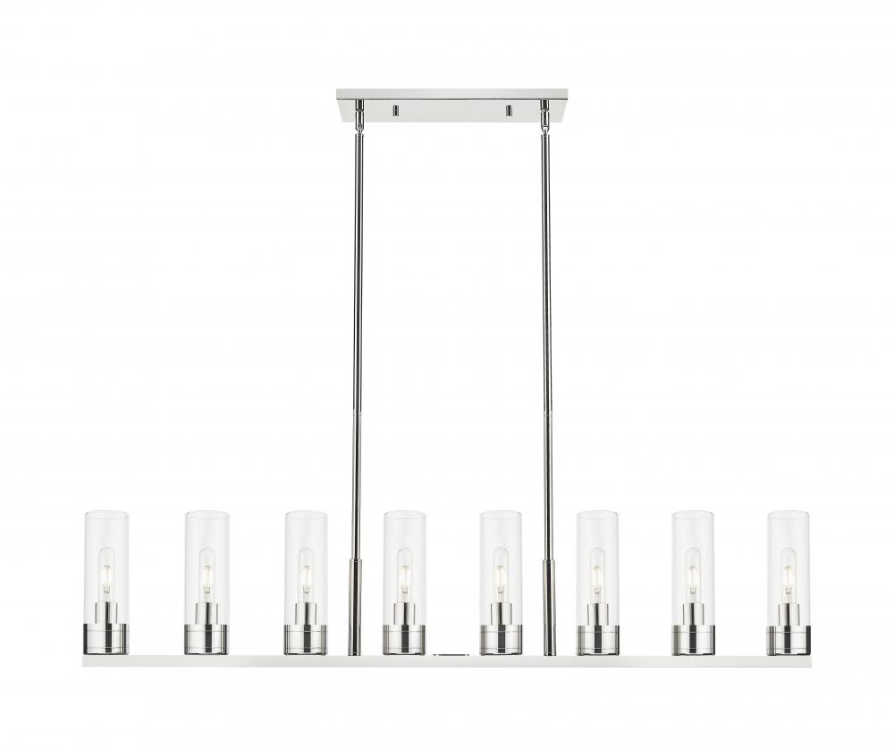 Boreas - 8 Light - 48 inch - Polished Nickel - Linear Pendant