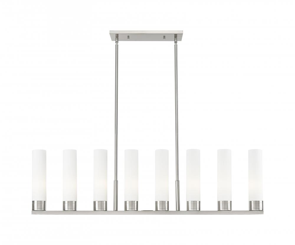 Boreas - 8 Light - 48 inch - Satin Nickel - Linear Pendant