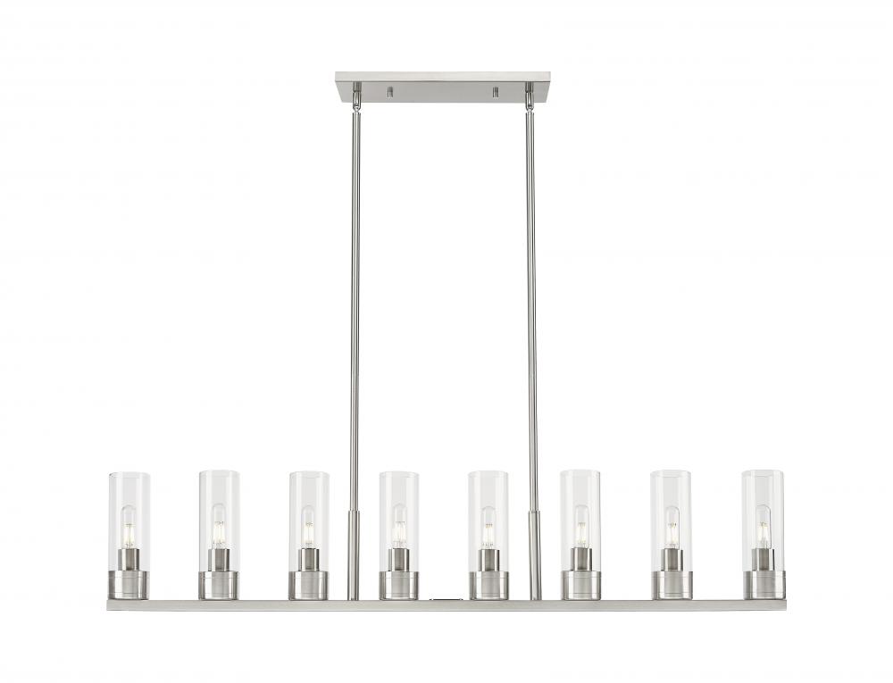 Boreas - 8 Light - 48 inch - Satin Nickel - Linear Pendant