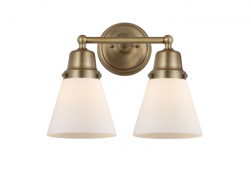 Small Cone 2 Light Bath Vanity Light