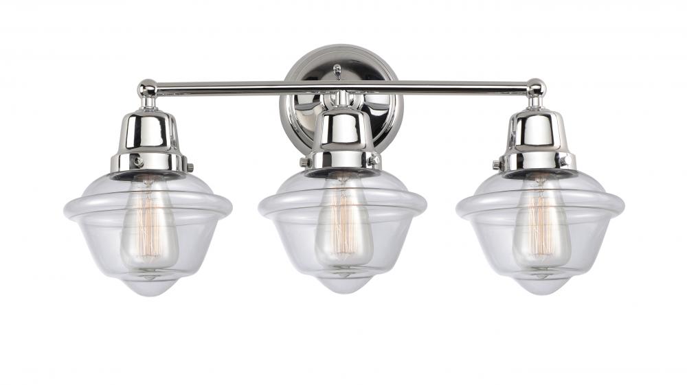Oxford - 3 Light - 24 inch - Polished Chrome - Bath Vanity Light