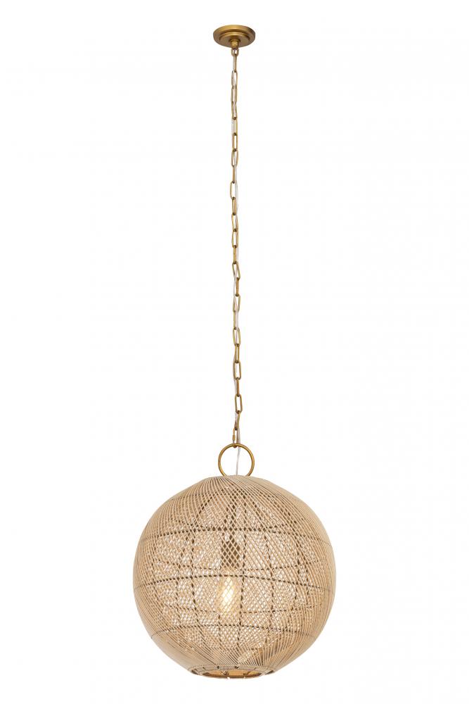 Reed - 1 Light - 18 inch - Gold - Pendant