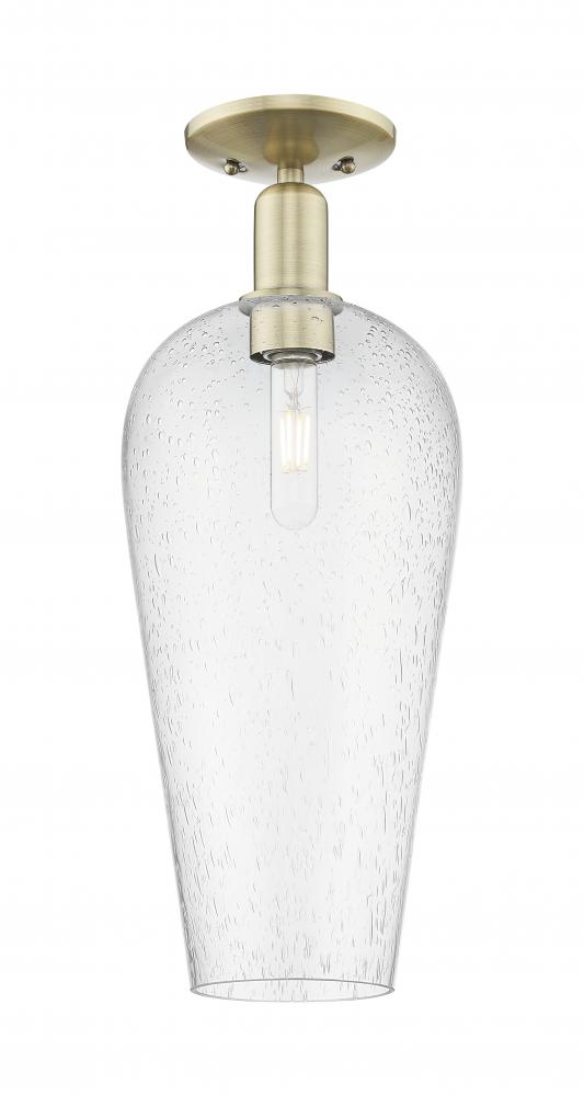 Chelsea - 1 Light - 6 inch - Antique Brass - Semi-Flush Mount