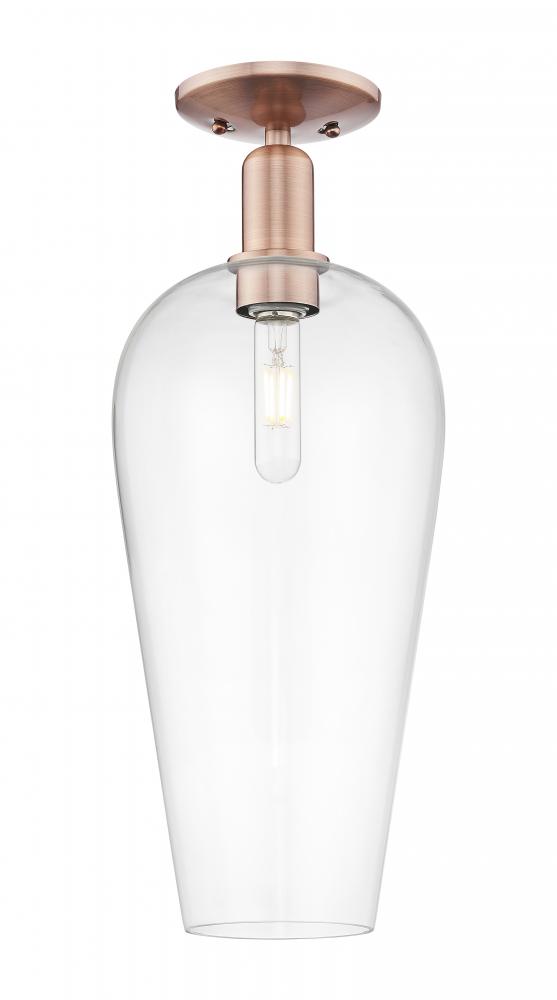 Chelsea - 1 Light - 6 inch - Antique Copper - Semi-Flush Mount