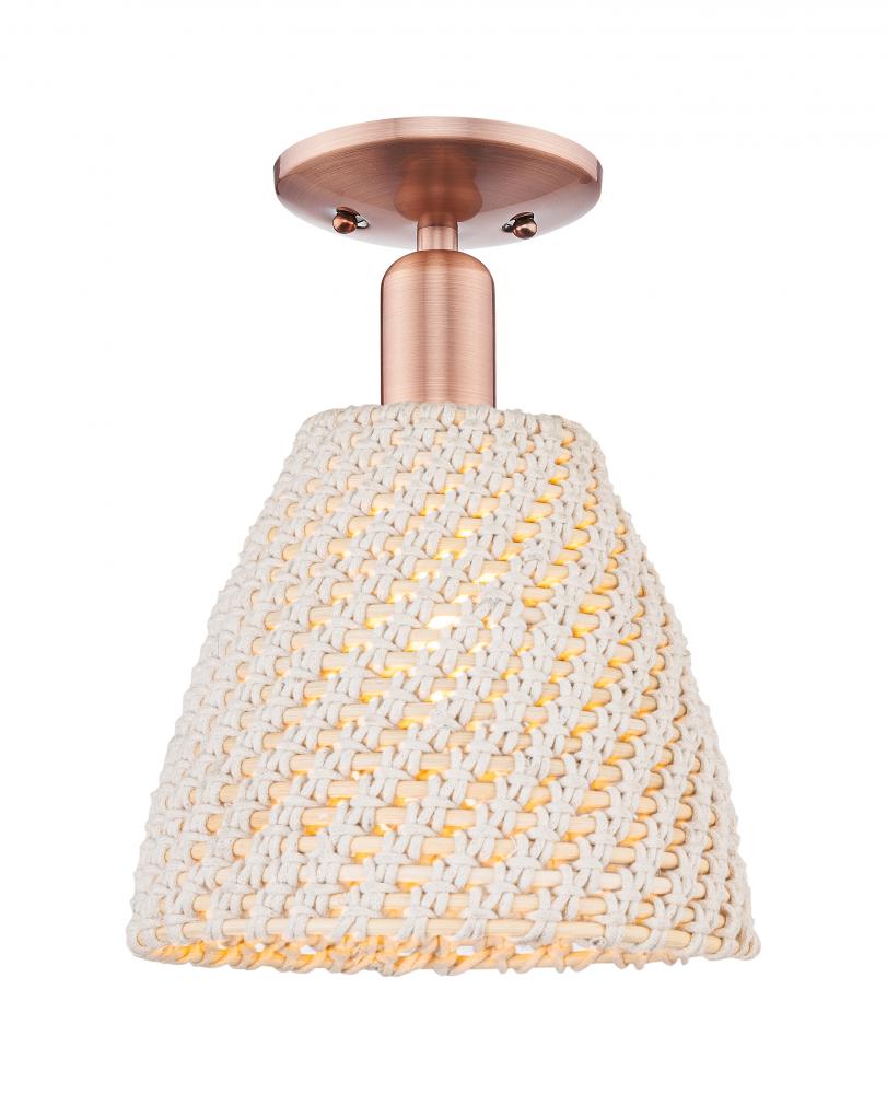 Bristol Natural - 1 Light - 6 inch - Antique Copper - Semi-Flush Mount