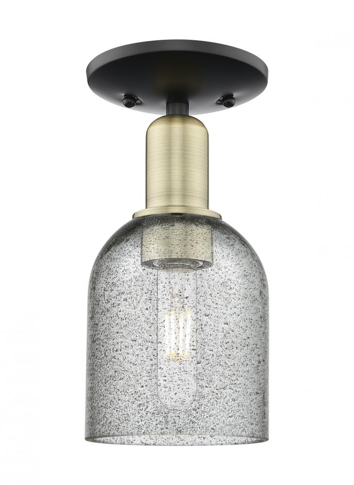 Caledonia - 1 Light - 5 inch - Black Antique Brass - Semi-Flush Mount
