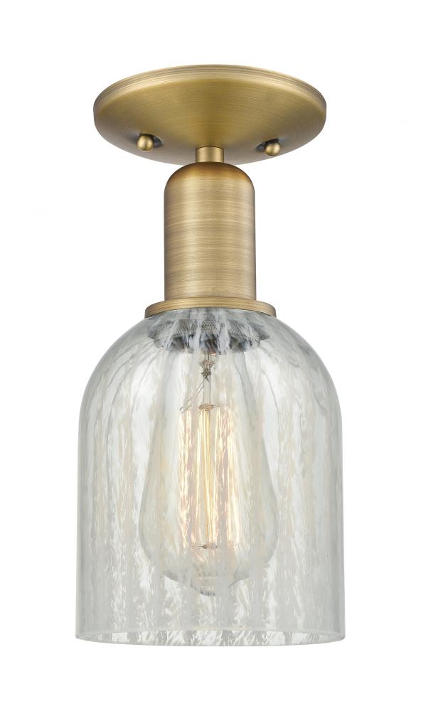 Caledonia - 1 Light - 5 inch - Brushed Brass - Semi-Flush Mount