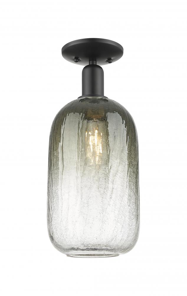 Brookhaven Cloche - 1 Light - 6 inch - Matte Black - Semi-Flush Mount