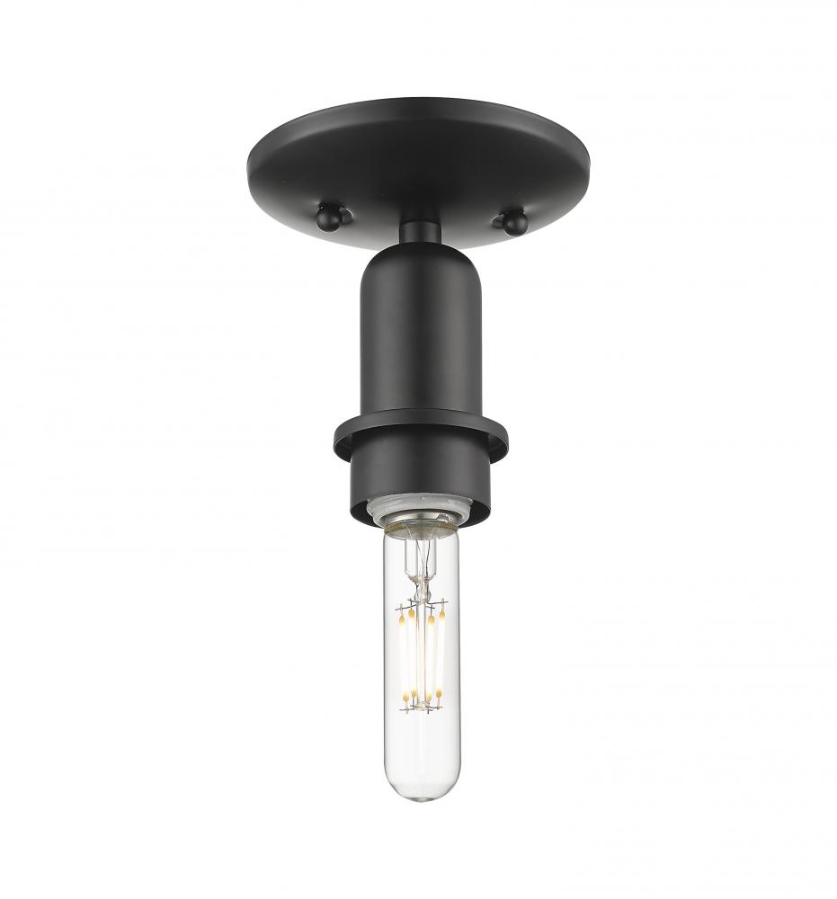 Arcadia - 1 Light - 5 inch - Matte Black - Semi-Flush Mount