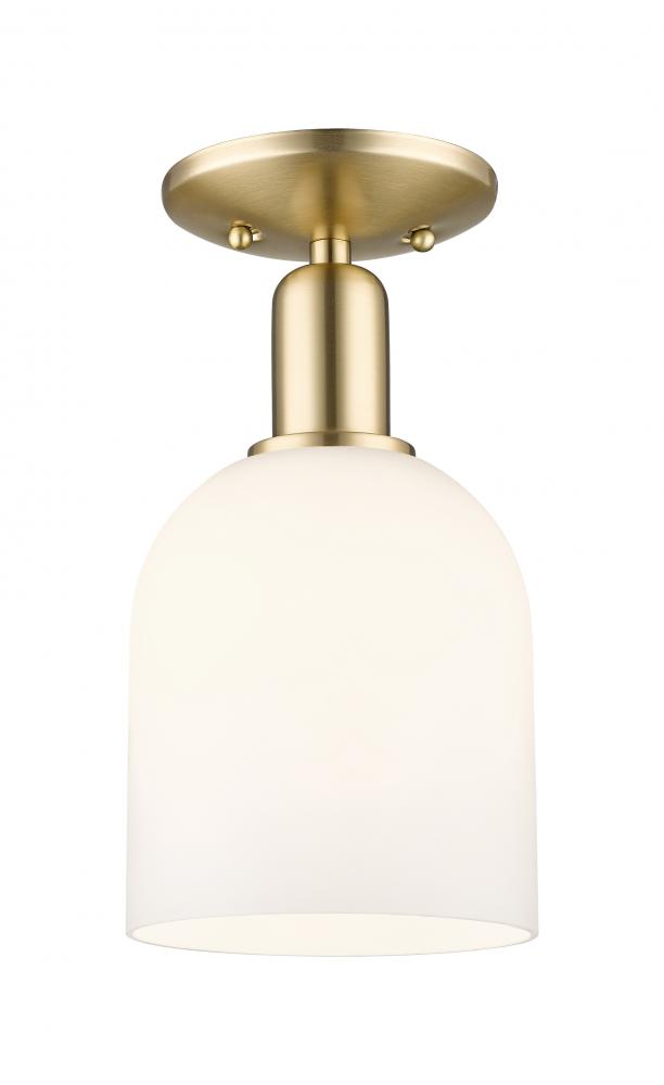 Bella - 1 Light - 6 inch - Champagne Bronze - Semi-Flush Mount