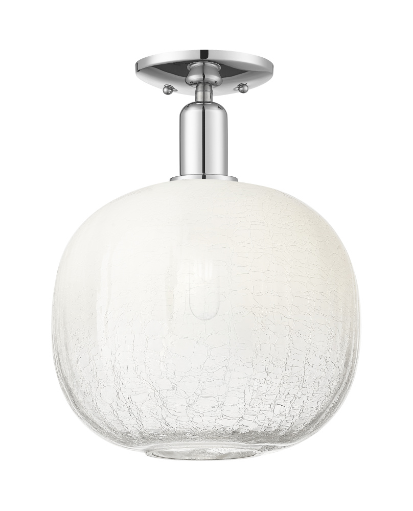 Brookhaven Sphere - 1 Light - 6 inch - Polished Chrome - Semi-Flush Mount