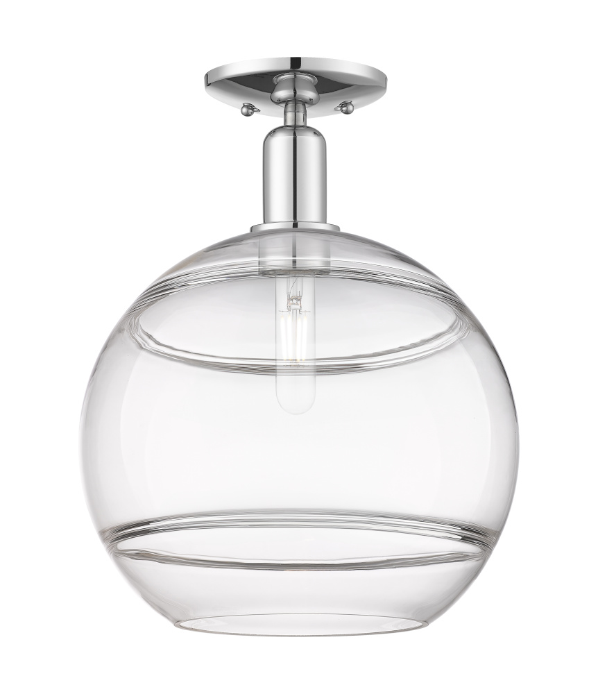 Rochester - 1 Light - 12 inch - Polished Chrome - Semi-Flush Mount