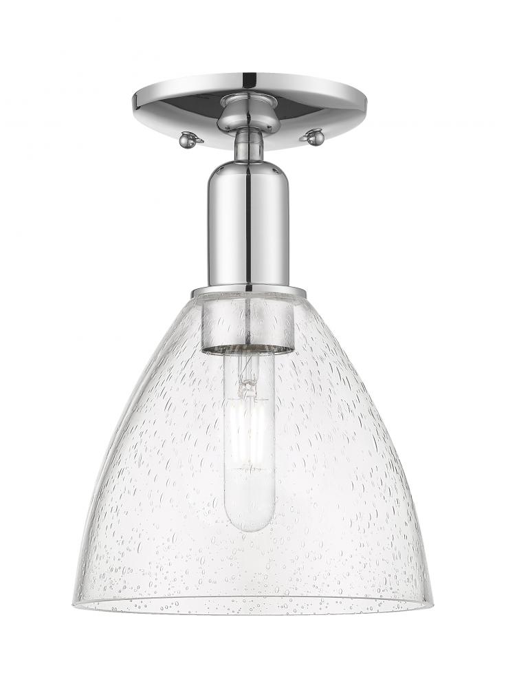 Bristol - 1 Light - 8 inch - Polished Chrome - Semi-Flush Mount