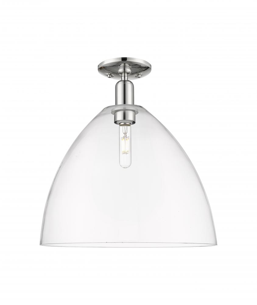 Bristol - 1 Light - 16 inch - Polished Nickel - Semi-Flush Mount