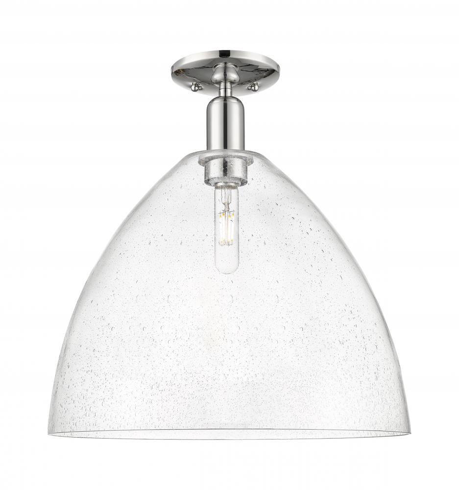 Bristol - 1 Light - 16 inch - Polished Nickel - Semi-Flush Mount