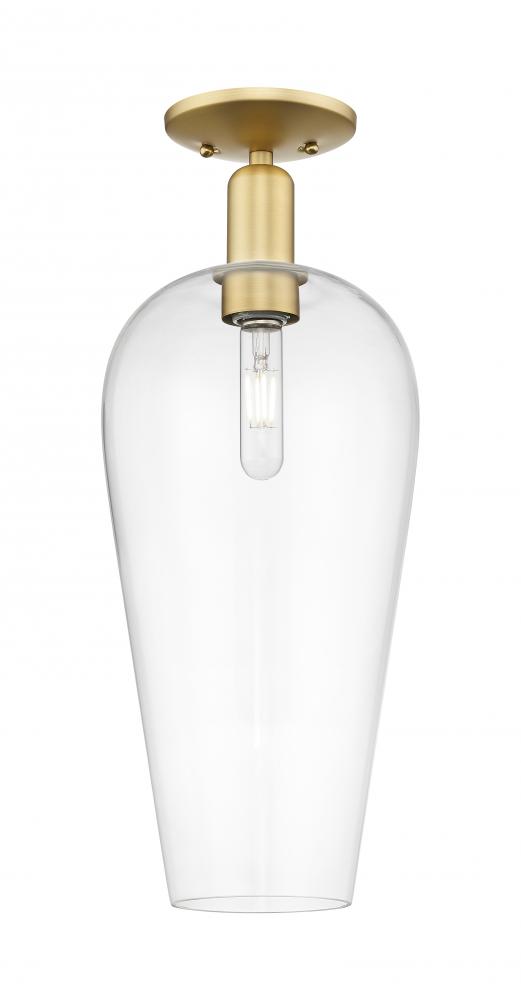 Chelsea - 1 Light - 6 inch - Satin Gold - Semi-Flush Mount