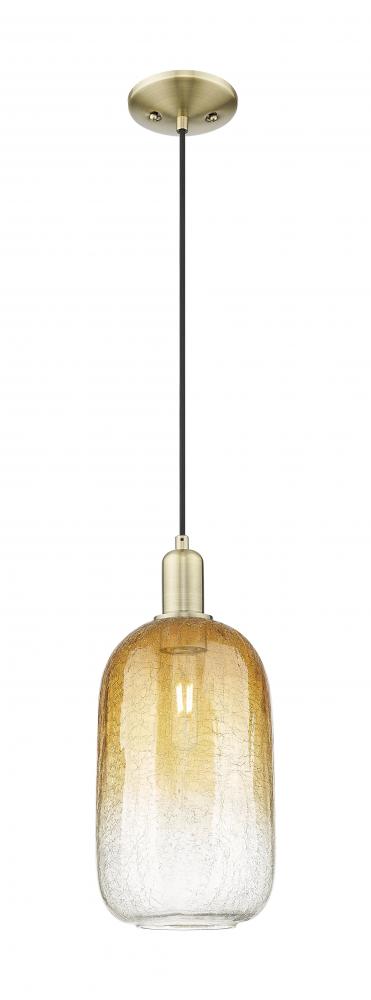 Brookhaven Cloche - 1 Light - 6 inch - Antique Brass - Cord hung - Mini Pendant
