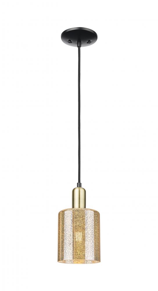 Cobbleskill - 1 Light - 5 inch - Black Antique Brass - Cord hung - Mini Pendant