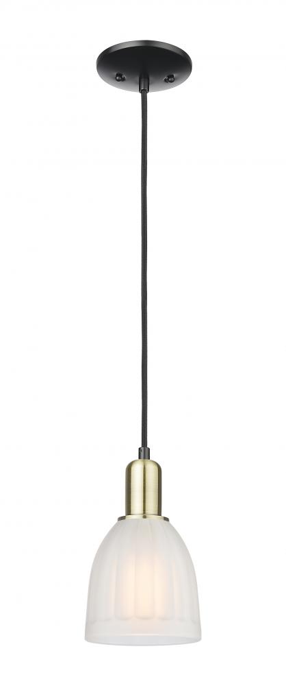 Brookfield - 1 Light - 6 inch - Black Antique Brass - Cord hung - Mini Pendant