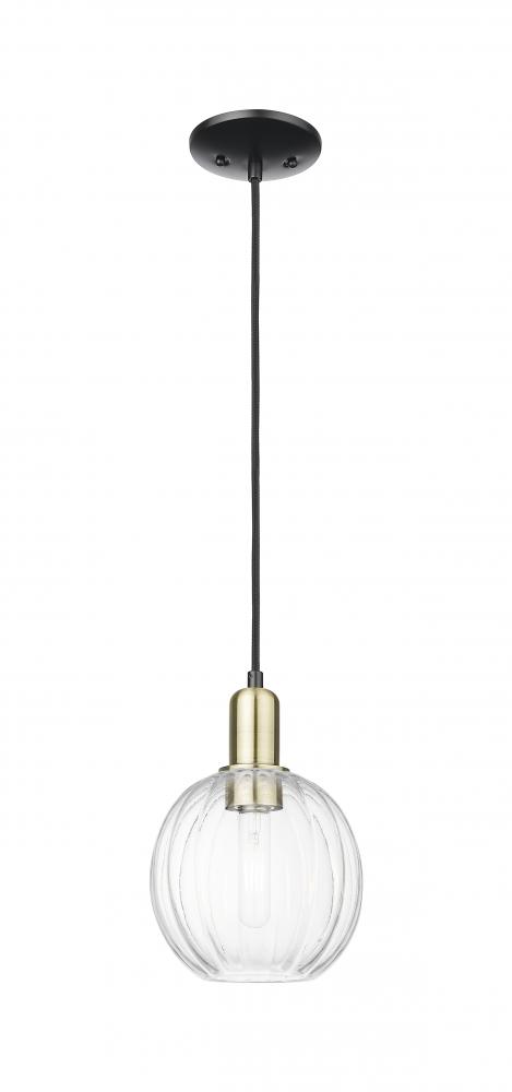 Preston Globe - 1 Light - 6 inch - Black Antique Brass - Cord hung - Mini Pendant