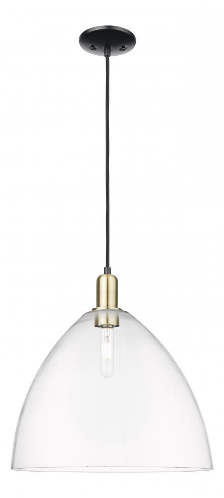Bristol - 1 Light - 16 inch - Black Antique Brass - Cord hung - Mini Pendant
