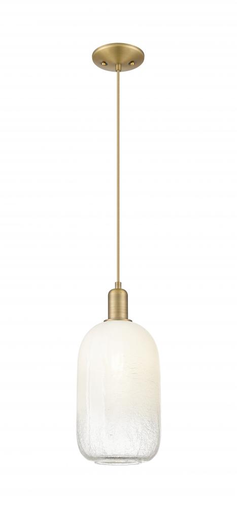 Brookhaven Cloche - 1 Light - 6 inch - Brushed Brass - Cord hung - Mini Pendant