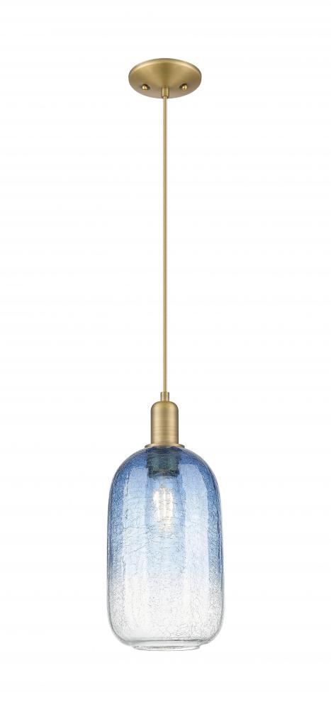 Brookhaven Cloche - 1 Light - 6 inch - Brushed Brass - Cord hung - Mini Pendant