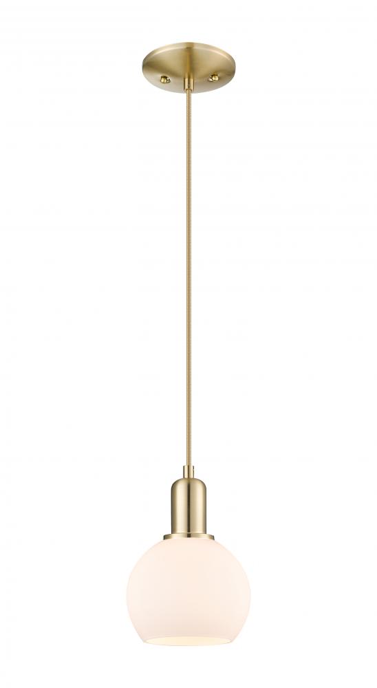 Athens - 1 Light - 6 inch - Champagne Bronze - Cord hung - Mini Pendant