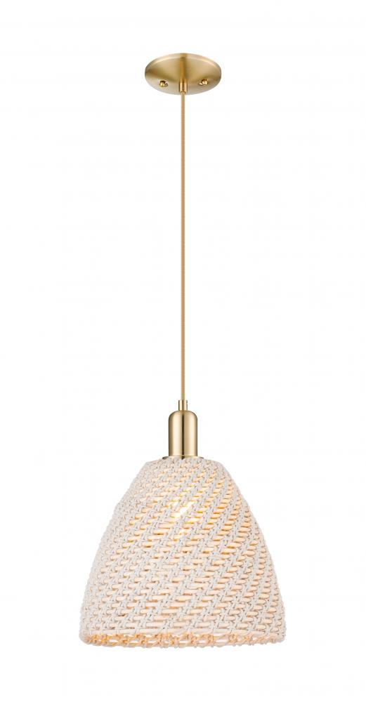 Bristol Natural - 1 Light - 6 inch - Champagne Bronze - Cord hung - Mini Pendant