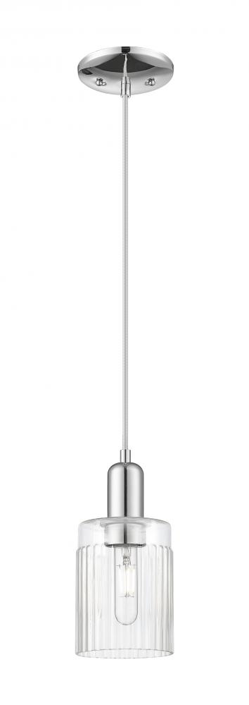 Hadley - 1 Light - 5 inch - Polished Chrome - Cord hung - Mini Pendant