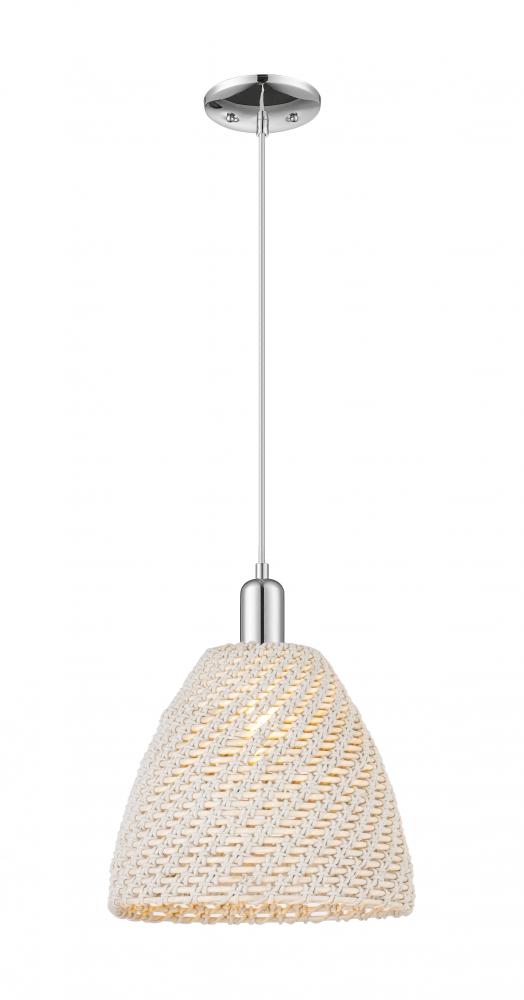 Bristol Natural - 1 Light - 6 inch - Polished Chrome - Cord hung - Mini Pendant