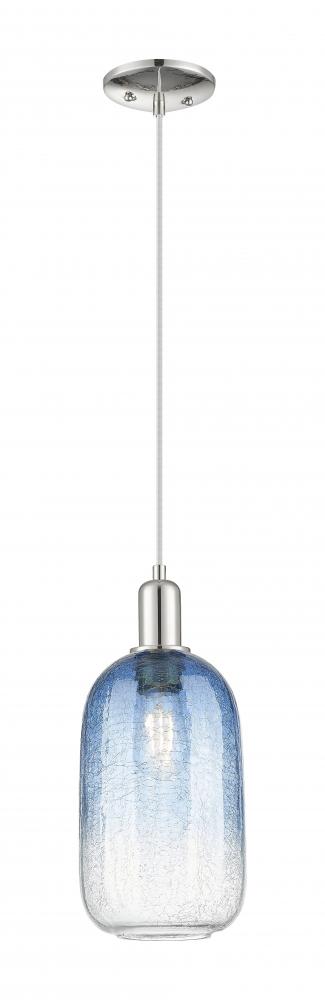 Brookhaven Cloche - 1 Light - 6 inch - Polished Nickel - Cord hung - Mini Pendant