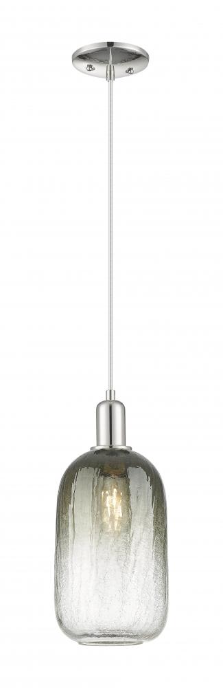 Brookhaven Cloche - 1 Light - 6 inch - Polished Nickel - Cord hung - Mini Pendant