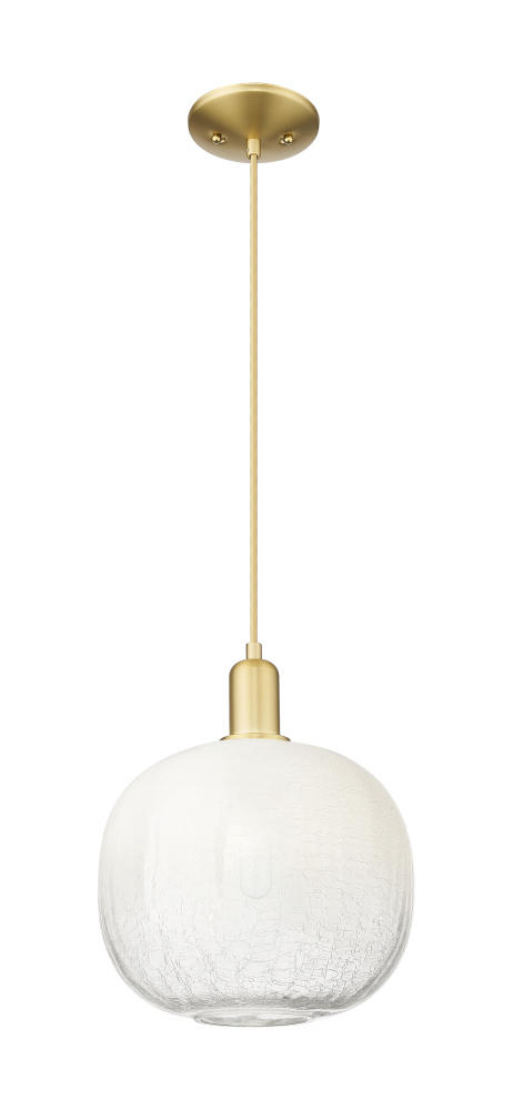 Brookhaven Sphere - 1 Light - 6 inch - Satin Gold - Cord hung - Mini Pendant