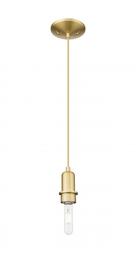 Arcadia - 1 Light - 5 inch - Satin Gold - Mini Pendant