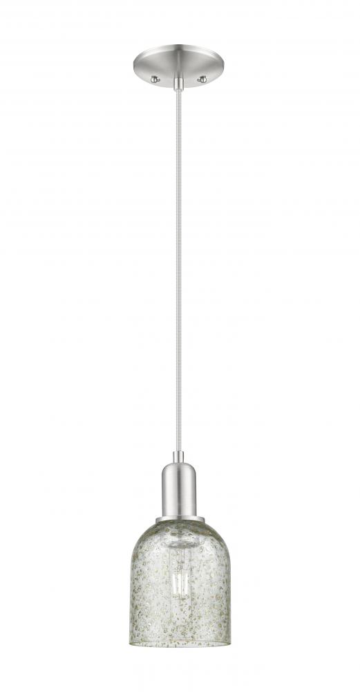 Caledonia - 1 Light - 5 inch - Brushed Satin Nickel - Cord hung - Mini Pendant