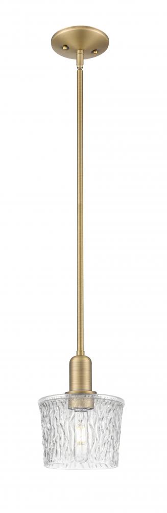 Niagara - 1 Light - 7 inch - Brushed Brass - Stem hung - Mini Pendant