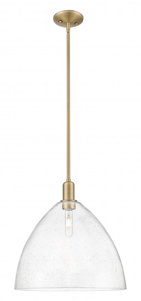 Bristol - 1 Light - 16 inch - Brushed Brass - Stem hung - Mini Pendant