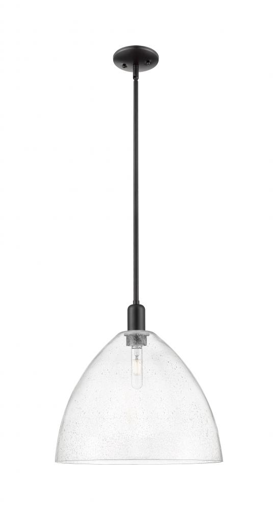 Bristol - 1 Light - 16 inch - Matte Black - Stem hung - Mini Pendant