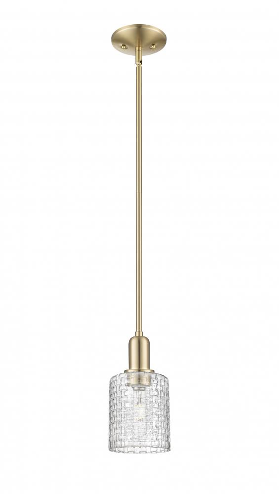 Cobbleskill - 1 Light - 5 inch - Champagne Bronze - Stem hung - Mini Pendant